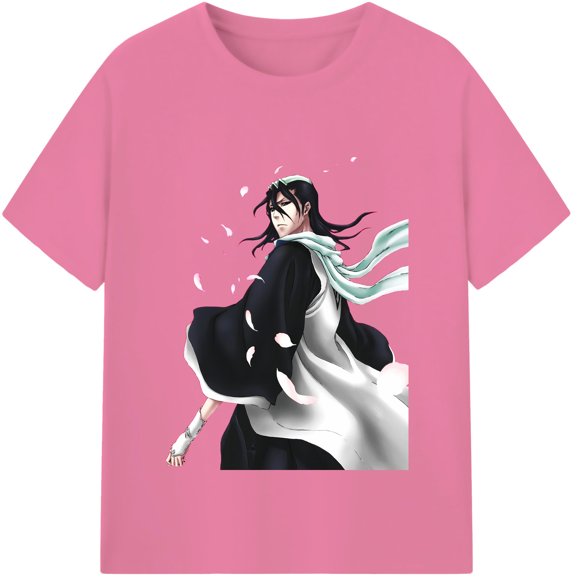（画像用） ブリーチ くちき びゃくや BLEACH Kuchiki Byakuya 綿100％半袖Tシャツ（フロントプリント）